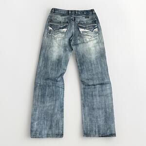 Y2K Diesel Jeans Mens 32x31 Straight Loose faded Distressed Denim Boot Cut Italy